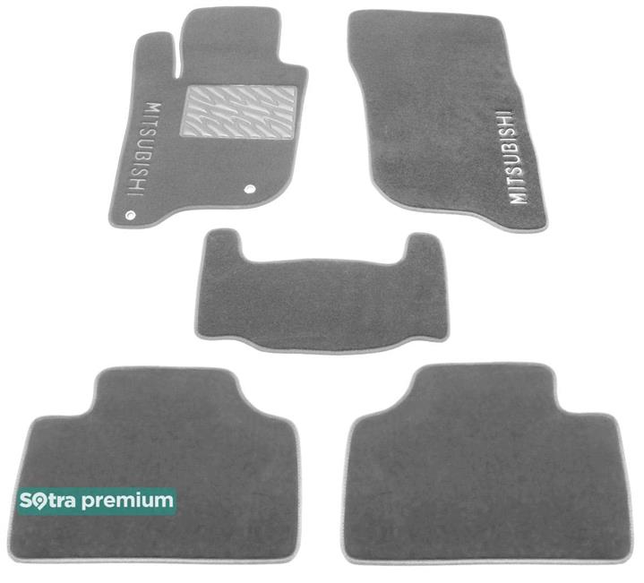 Sotra 08655-6-CH-GREY Interior mats Sotra two-layer gray for Mitsubishi Pajero sport (2016-), set 086556CHGREY: Buy near me in Poland at 2407.PL - Good price!