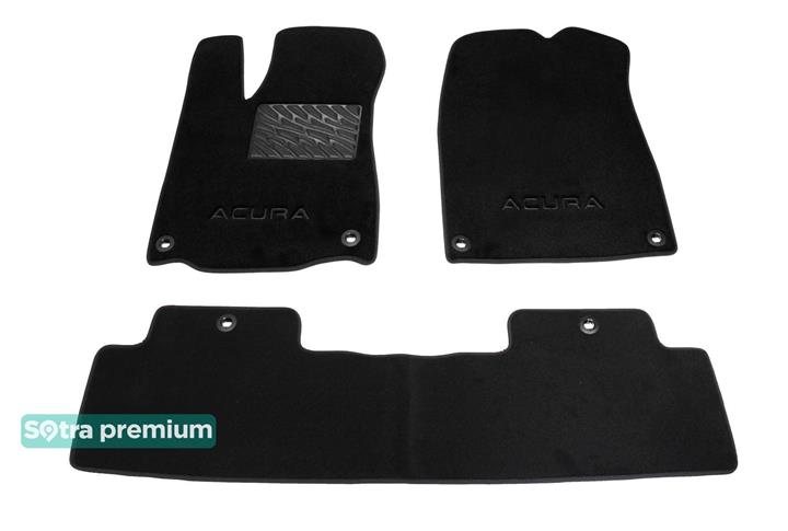 Sotra 08689-6-CH-BLACK Interior mats Sotra two-layer black for Acura Mdx (2014-), set 086896CHBLACK: Buy near me in Poland at 2407.PL - Good price!