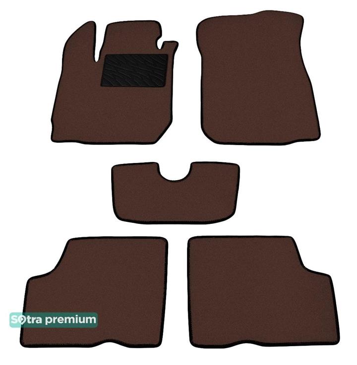 Sotra 08702-6-CH-CHOCO Interior mats Sotra two-layer brown for Dacia Duster (2014-2017), set 087026CHCHOCO: Buy near me in Poland at 2407.PL - Good price!