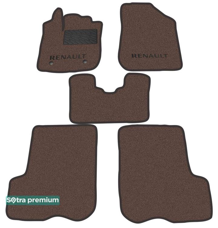 Sotra 08761-CH-CHOCO Interior mats Sotra two-layer brown for Renault Logan mcv stepway (2012-), set 08761CHCHOCO: Buy near me at 2407.PL in Poland at an Affordable price!