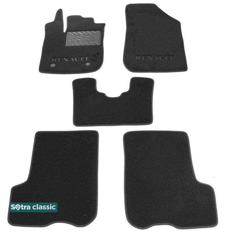 Sotra 08761-GD-BLACK Interior mats Sotra two-layer black for Renault Logan mcv stepway (2012-), set 08761GDBLACK: Buy near me in Poland at 2407.PL - Good price!