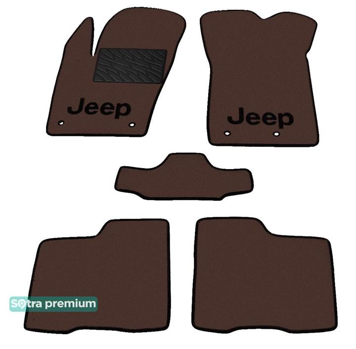 Sotra 08789-CH-CHOCO Interior mats Sotra two-layer brown for Jeep Renegade (2015-), set 08789CHCHOCO: Buy near me in Poland at 2407.PL - Good price!