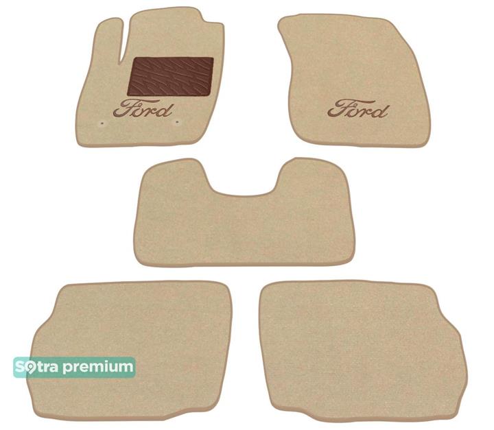 Sotra 08800-CH-BEIGE Interior mats Sotra two-layer beige for Ford Mondeo (2014-), set 08800CHBEIGE: Buy near me in Poland at 2407.PL - Good price!