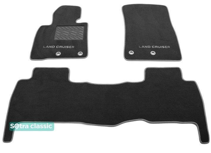 Sotra 08801-GD-GREY Interior mats Sotra two-layer gray for Toyota Land cruiser (2016-), set 08801GDGREY: Buy near me in Poland at 2407.PL - Good price!