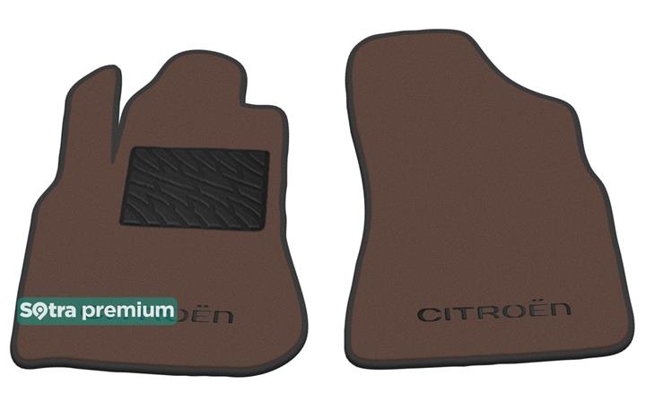 Sotra 07141-6-CH-CHOCO Interior mats Sotra two-layer brown for Citroen Berlingo (2008-2018), set 071416CHCHOCO: Buy near me in Poland at 2407.PL - Good price!