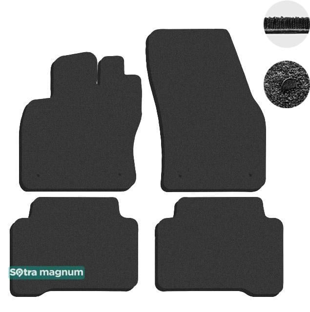 Sotra 90051-MG15-BLACK Interior mats Sotra two-layer black for Volkswagen Touran (2015-) 90051MG15BLACK: Buy near me in Poland at 2407.PL - Good price!
