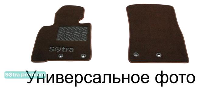 Sotra 06855-6-CH-CHOCO Interior mats Sotra two-layer brown for Peugeot Expert (2007-2016) 068556CHCHOCO: Buy near me in Poland at 2407.PL - Good price!