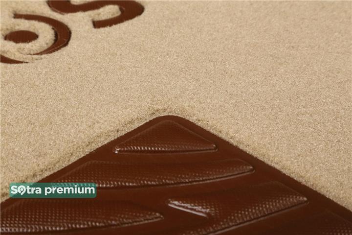 Interior mats Sotra two-layer beige for Mercedes C-class (2007-2014), set Sotra 07029-CH-BEIGE