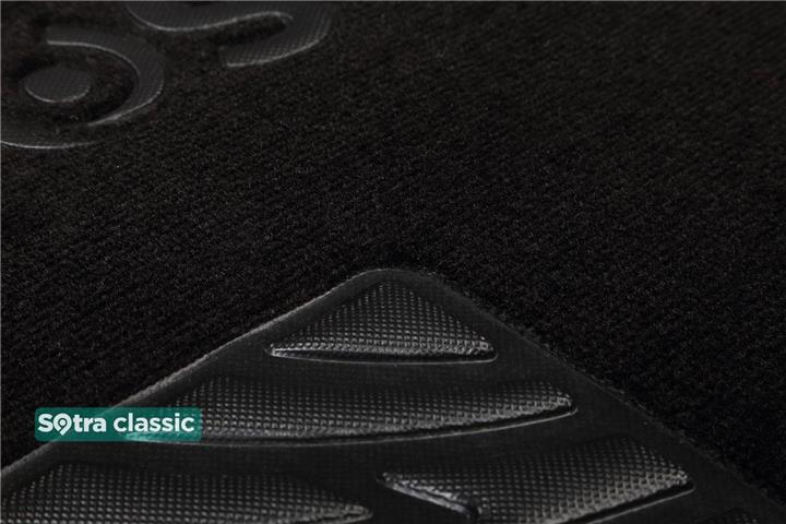 Dywaniki do salony pasażerskiego Sotra dwuwarstwowy czarny dla Mercedes V-class (2015-), zestaw Sotra 08098-1-GD-BLACK