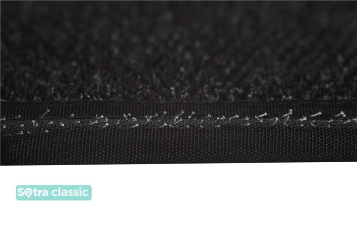 Interior mats Sotra two-layer black for Mercedes S-class (2006-2013), set Sotra 06348-GD-BLACK