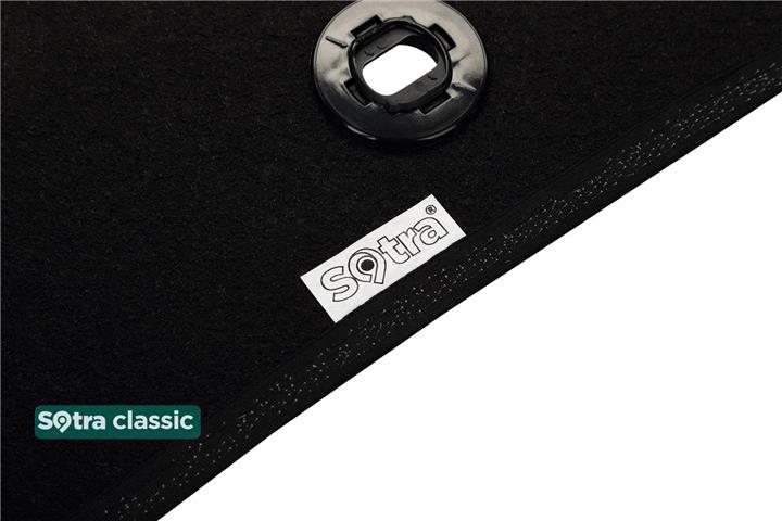 Interior mats Sotra two-layer black for Fiat Punto (2012-), set Sotra 07511-GD-BLACK
