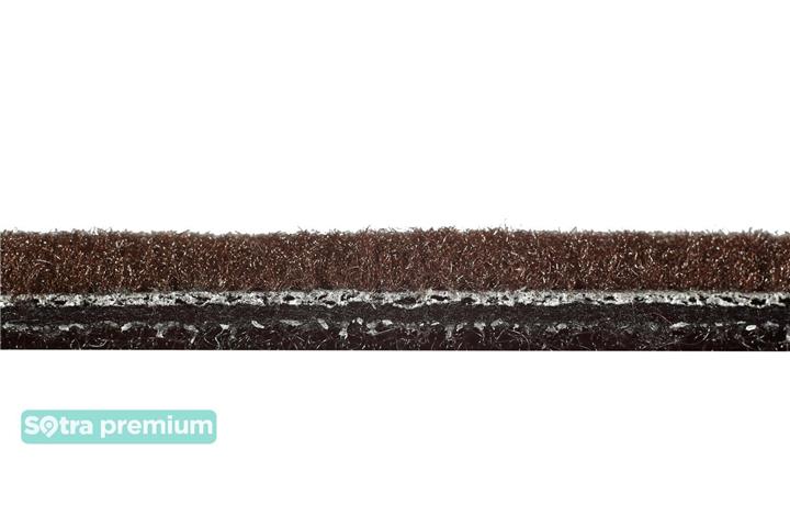 Коврики салона Sotra двухслойные коричневые для Fiat Punto (2012-), комплект Sotra 07511-CH-CHOCO