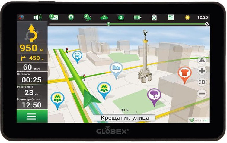 Globex GE711 + NAVITEL GPS навигатор Globex GE711 + Navitel GE711NAVITEL: Отличная цена - Купить в Польше на 2407.PL!