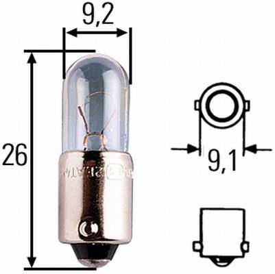 Klaxcar France 86301X Лампа накаливания T4W 12V 4W 86301X: Отличная цена - Купить в Польше на 2407.PL!