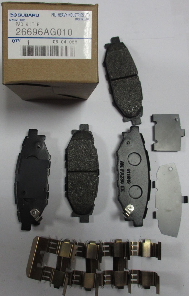 Subaru 26696AG010 Brake Pad Set, disc brake 26696AG010: Buy near me in Poland at 2407.PL - Good price!