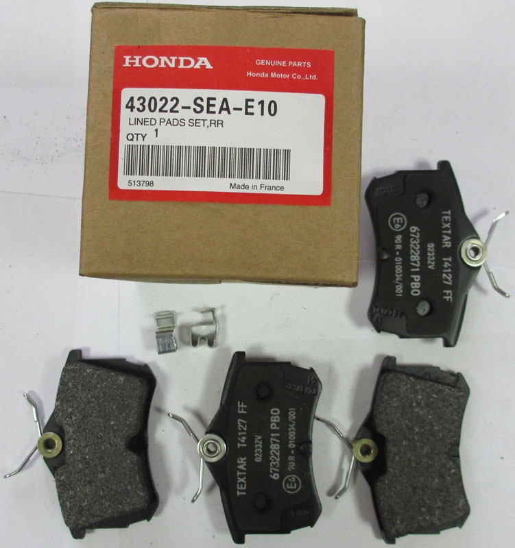 Honda 43022-SEA-E10 Klocki hamulcowe, zestaw 43022SEAE10: Dobra cena w Polsce na 2407.PL - Kup Teraz!