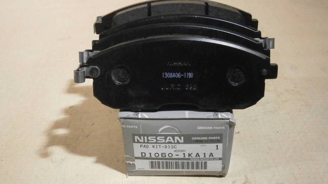 Nissan D1060-1KA1A Гальмівні колодки передні, комплект D10601KA1A: Приваблива ціна - Купити у Польщі на 2407.PL!