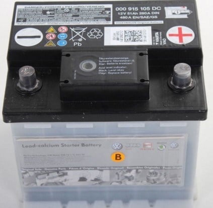 VAG 000 915 105 DC Battery VAG 12V 50AH 450A(EN) R+ 000915105DC: Buy near me at 2407.PL in Poland at an Affordable price!
