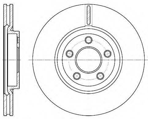 Jurid/Bendix 562870JC Front brake disc ventilated 562870JC: Buy near me in Poland at 2407.PL - Good price!