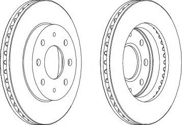 Mitsubishi MB960569 Brake disc MB960569: Buy near me in Poland at 2407.PL - Good price!