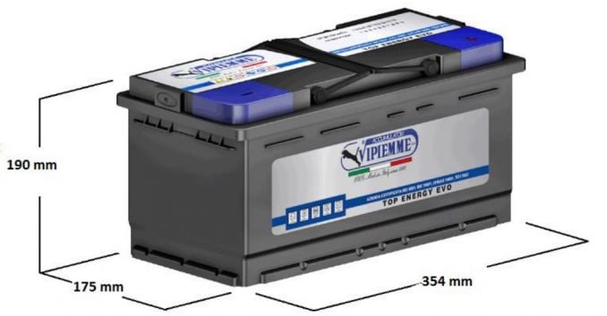 Vipiemme B094C Battery VIPIEMME 12V 100AH 900A(EN) R+ B094C: Buy near me in Poland at 2407.PL - Good price!