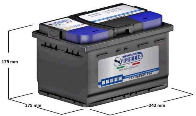 Vipiemme B040C Battery VIPIEMME 12V 60AH 530A(EN) R+ B040C: Buy near me in Poland at 2407.PL - Good price!