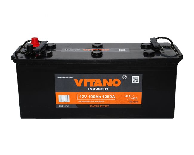 Vitano 190VIT Battery VITANO 12V 190AH 1250A(EN) L+ 190VIT: Buy near me at 2407.PL in Poland at an Affordable price!