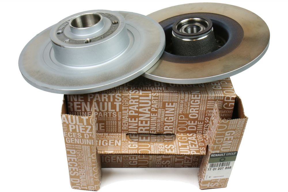 Renault 77 01 207 898 Rear brake disc, non-ventilated 7701207898: Buy near me at 2407.PL in Poland at an Affordable price!