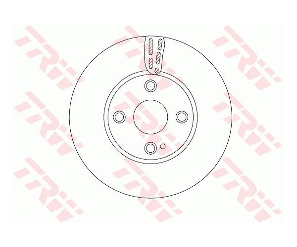 TRW DF6793 Тормозной диск передний вентилируемый DF6793: Отличная цена - Купить в Польше на 2407.PL!
