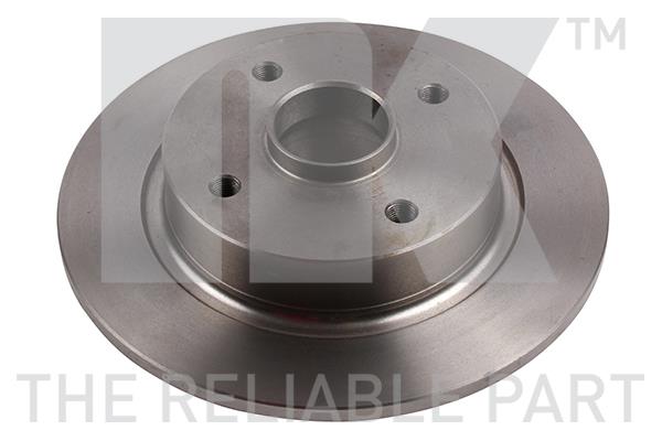 NK 204836 Rear brake disc, non-ventilated 204836: Buy near me in Poland at 2407.PL - Good price!