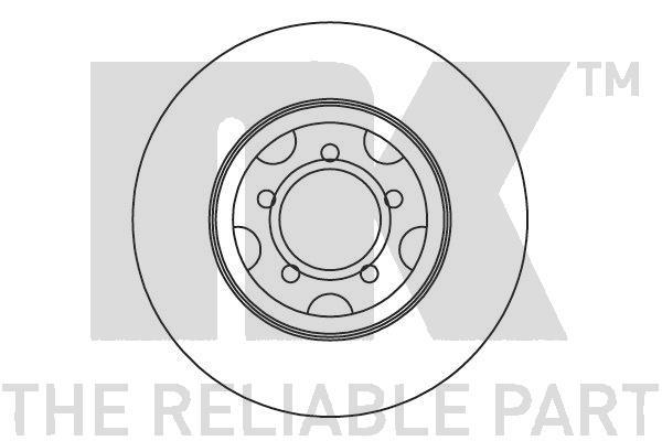 NK 202506 Unventilated front brake disc 202506: Buy near me in Poland at 2407.PL - Good price!