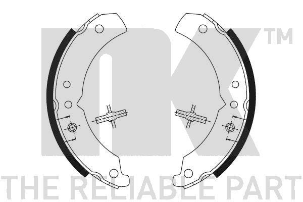 NK 2725031 Parking brake shoes 2725031: Buy near me at 2407.PL in Poland at an Affordable price!