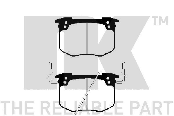 NK 223708 Brake Pad Set, disc brake 223708: Buy near me in Poland at 2407.PL - Good price!