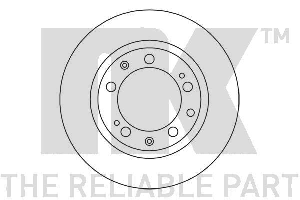 NK 205601 Rear ventilated brake disc 205601: Buy near me in Poland at 2407.PL - Good price!