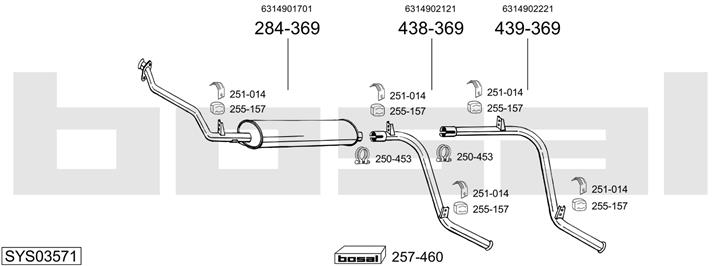 Bosal SYS03571 Exhaust system SYS03571: Buy near me in Poland at 2407.PL - Good price!