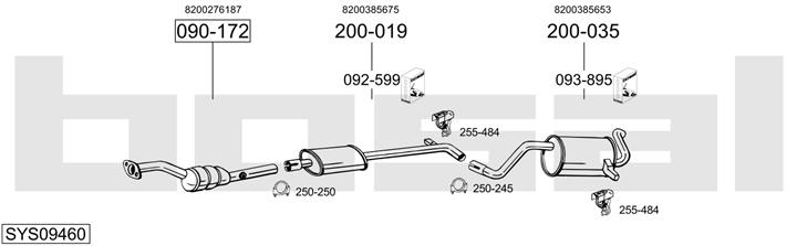 Bosal SYS09460 Exhaust system SYS09460: Buy near me in Poland at 2407.PL - Good price!