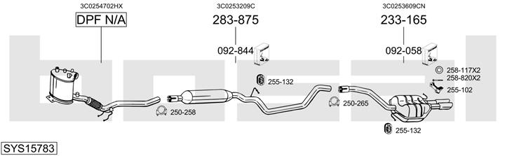 Bosal SYS15783 Abgasanlage SYS15783: Kaufen Sie zu einem guten Preis in Polen bei 2407.PL!