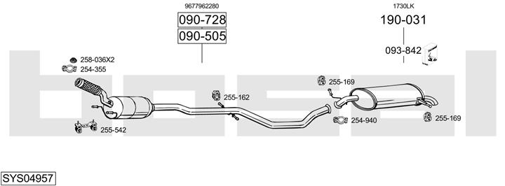 Bosal SYS04957 Układ wydechowy SYS04957: Dobra cena w Polsce na 2407.PL - Kup Teraz!