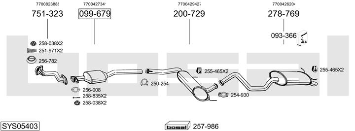 Bosal SYS05403 Układ wydechowy SYS05403: Dobra cena w Polsce na 2407.PL - Kup Teraz!