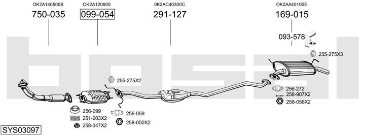 Bosal SYS03097 Exhaust system SYS03097: Buy near me in Poland at 2407.PL - Good price!