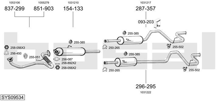 Bosal SYS09534 Abgasanlage SYS09534: Kaufen Sie zu einem guten Preis in Polen bei 2407.PL!