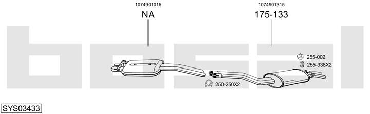 Bosal SYS03433 Abgasanlage SYS03433: Kaufen Sie zu einem guten Preis in Polen bei 2407.PL!