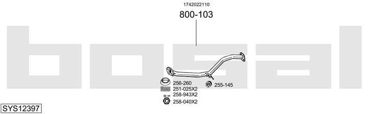 Bosal SYS12397 Abgasanlage SYS12397: Kaufen Sie zu einem guten Preis in Polen bei 2407.PL!