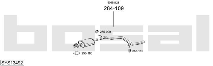 Bosal SYS13492 Exhaust system SYS13492: Buy near me in Poland at 2407.PL - Good price!