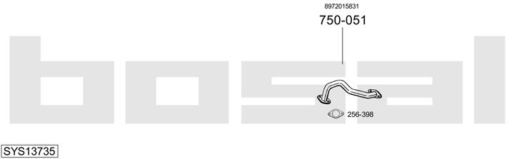 Bosal SYS13735 Abgasanlage SYS13735: Kaufen Sie zu einem guten Preis in Polen bei 2407.PL!