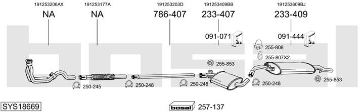 Bosal SYS18669 Глушник SYS18669: Купити у Польщі - Добра ціна на 2407.PL!
