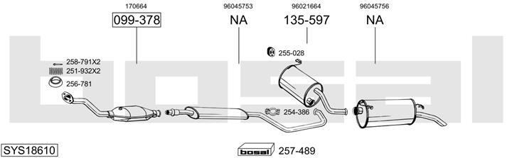 Bosal SYS18610 Глушник SYS18610: Приваблива ціна - Купити у Польщі на 2407.PL!