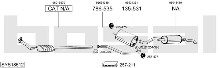 Bosal SYS18512 Глушитель SYS18512: Отличная цена - Купить в Польше на 2407.PL!