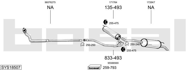 Bosal SYS18507 Глушник SYS18507: Приваблива ціна - Купити у Польщі на 2407.PL!