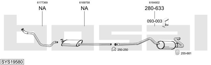 Bosal SYS19580 Tłumik SYS19580: Dobra cena w Polsce na 2407.PL - Kup Teraz!
